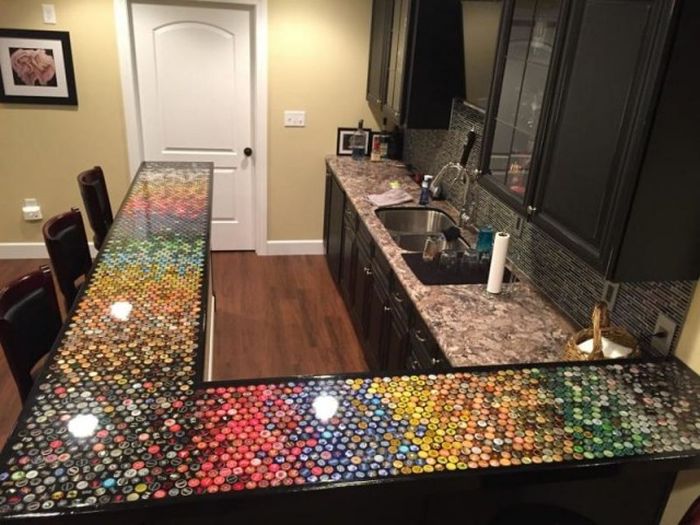 Guy Turns His Bottle Cap Collection Into Something Amazing (15 pics)