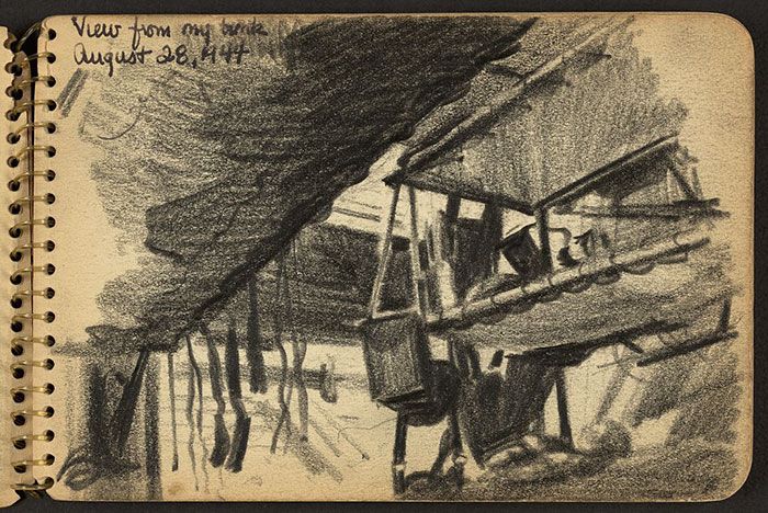Soldier's Sketchbook Shows World War II Through The Eyes Of An Architect (29 pics)