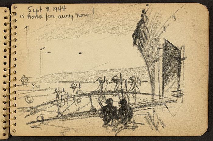 Soldier's Sketchbook Shows World War II Through The Eyes Of An ...