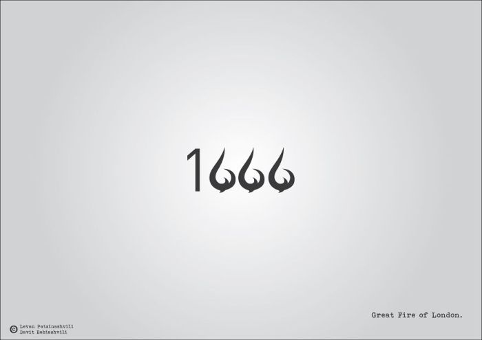 Interesting Illustrations Celebrate Historical Events With Their Date Numbers (15 pics)
