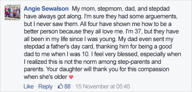Mom Writes Touching Message To Her Ex Boyfriend's New Girlfriend (9 pics)