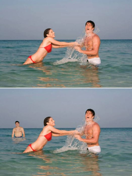 Guy Hilariously Photoshops Himself Into Awkward Stock Photos (14 pics)