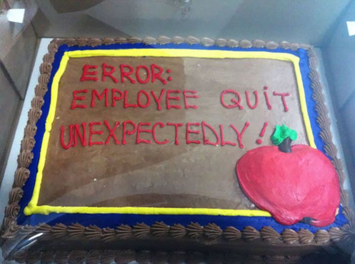 farewell work cakes
