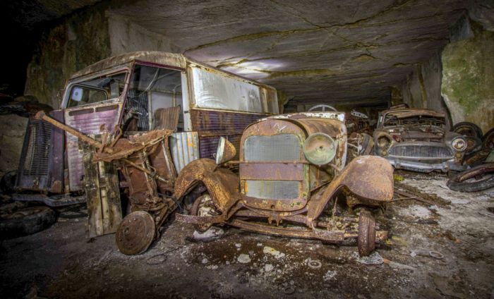 World War Two Era Cars Discovered Underground After 80 Years (11 pics)