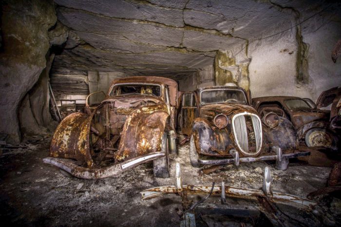 World War Two Era Cars Discovered Underground After 80 Years (11 pics)