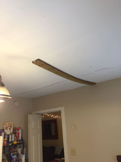 Owner Has Perfect Fix After Tenant Demands The Ceiling Be Repaired (2 pics)