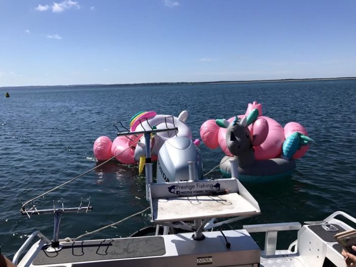 Fishermen Rescue Teens Who Floated Out To Sea On Inflatable Animals (3 pics)