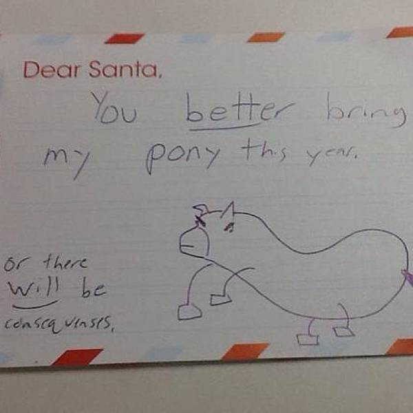 Some Of The Funniest Letters That Kids Have Ever Written To Santa (34 pics)