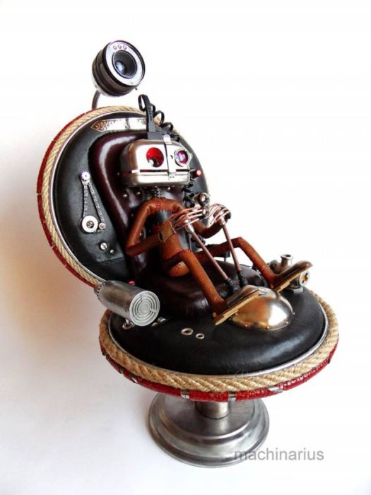 Awesome Steampunk Robots By Mashinarius (44 pics)