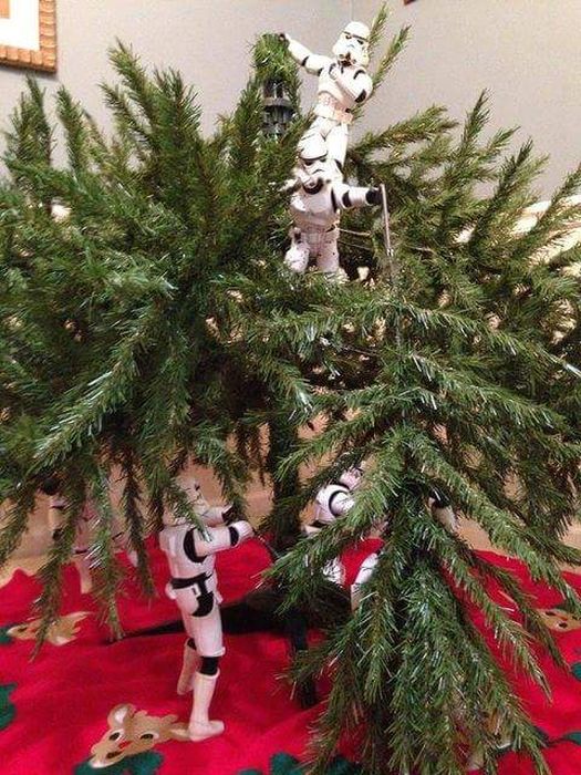 Stormtroopers Set Up The Tree For Christmas (10 pics)