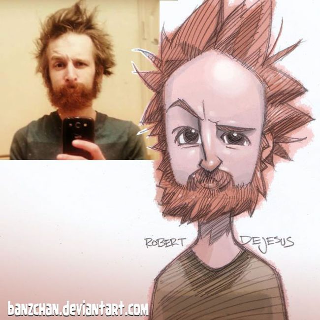 Artist Turns Total Strangers Into Awesome Anime Characters (29 pics)