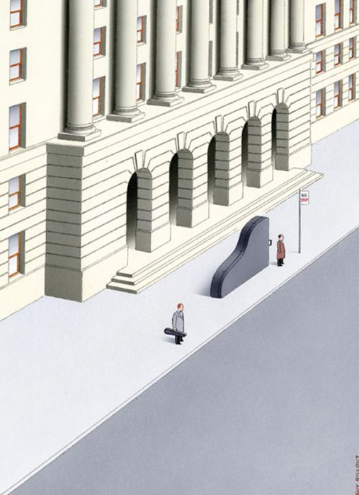 Guy Billout's Surreal Illustrations Will Make You Look Twice (45 pics)