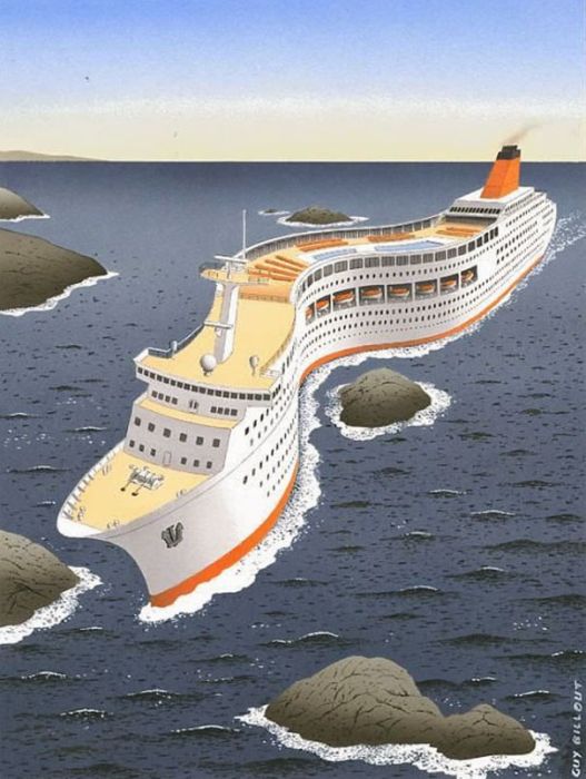 Guy Billout's Surreal Illustrations Will Make You Look Twice (45 pics)