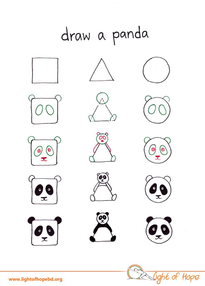 How To Use A Triangle, Square Or Circle To Draw Any Animal (10 pics)