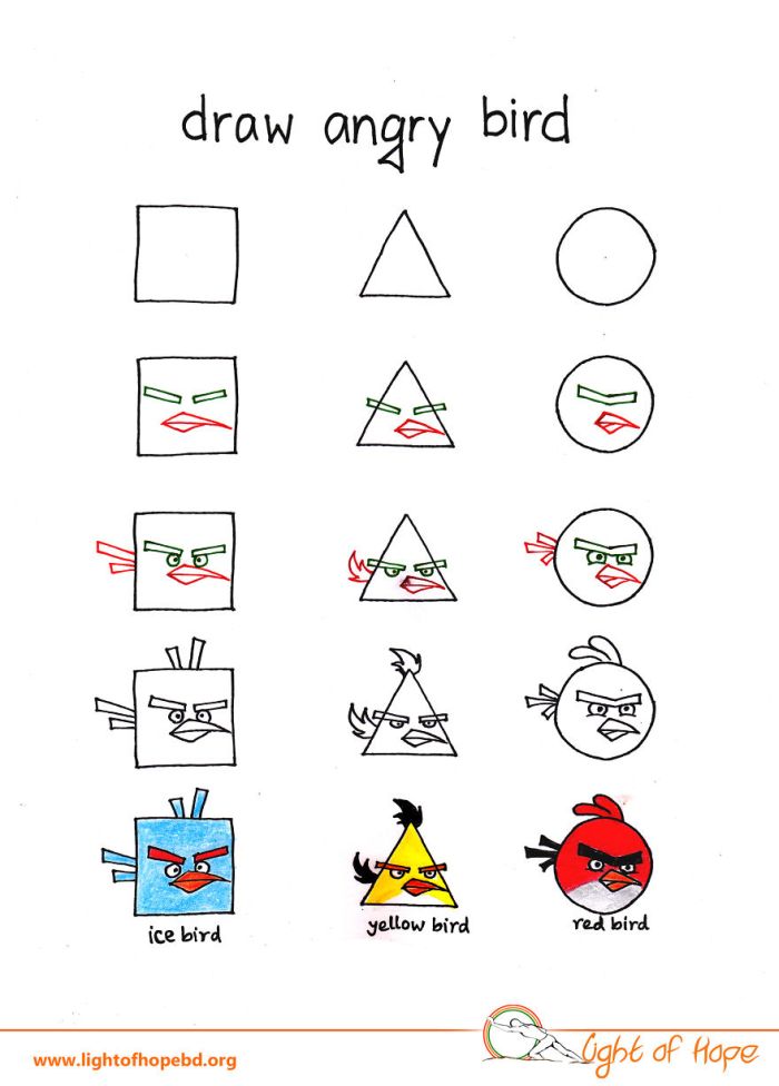 How To Use A Triangle, Square Or Circle To Draw Any Animal (10 pics)