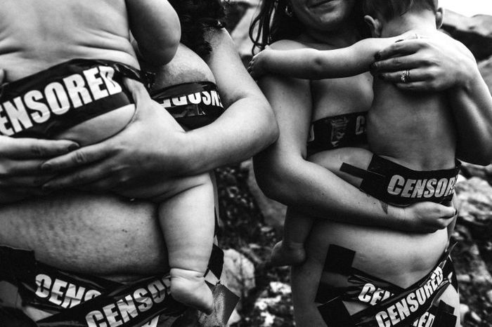 Women Use Carefully Placed Tape To Protest Facebook’s Nudity Rules (13 pics)