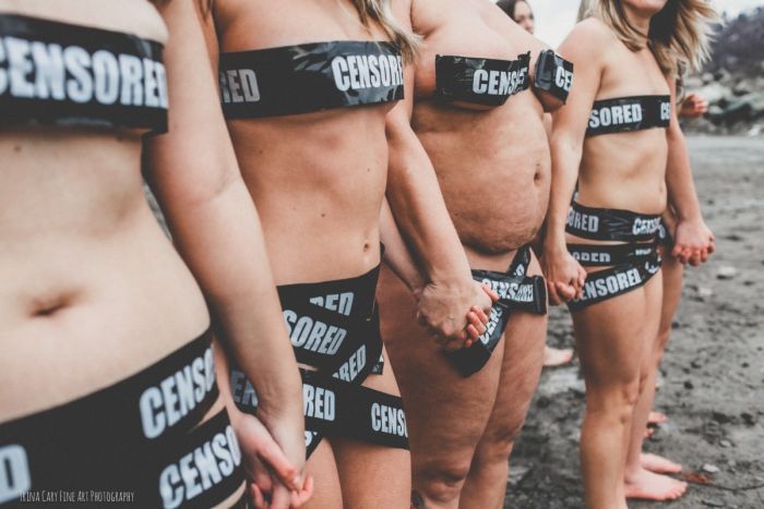 Women Use Carefully Placed Tape To Protest Facebook’s Nudity Rules (13 pics)