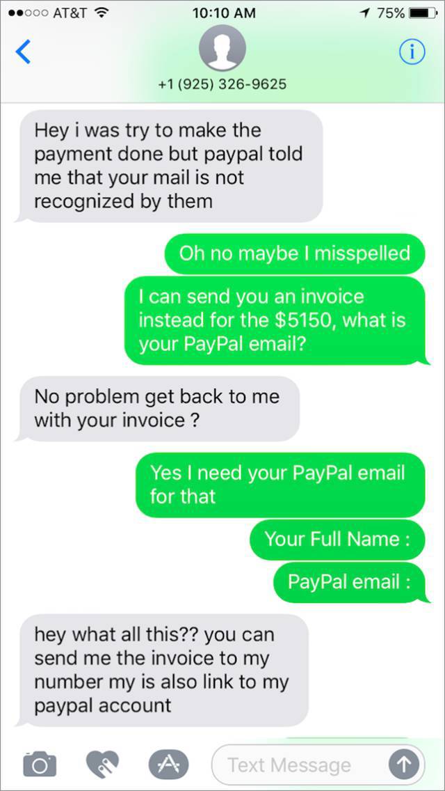 Scammer Gets Scammed While Trying To Purchase A Motorcycle (20 pics)