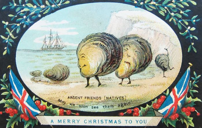 Weird And Creepy Christmas Cards From The Victorian Era (57 pics)