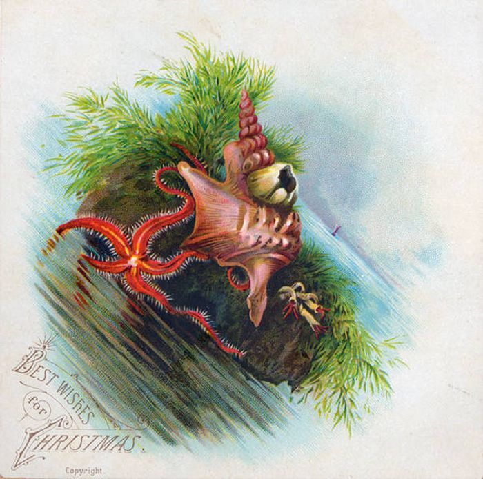 Weird And Creepy Christmas Cards From The Victorian Era (57 pics)