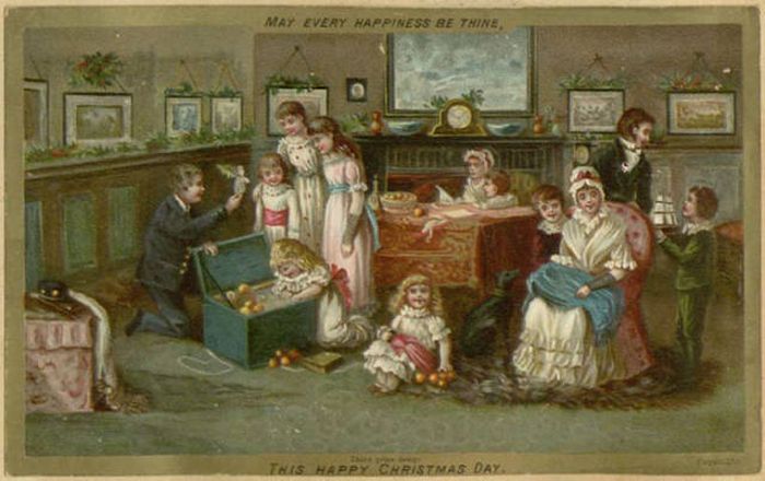 Weird And Creepy Christmas Cards From The Victorian Era (57 pics)