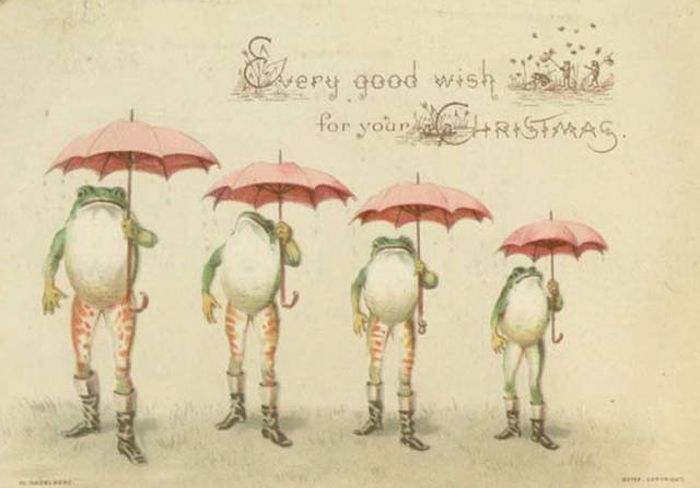 Weird And Creepy Christmas Cards From The Victorian Era (57 pics)