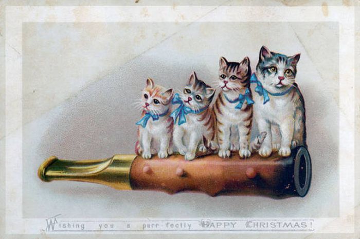 Weird And Creepy Christmas Cards From The Victorian Era (57 pics)