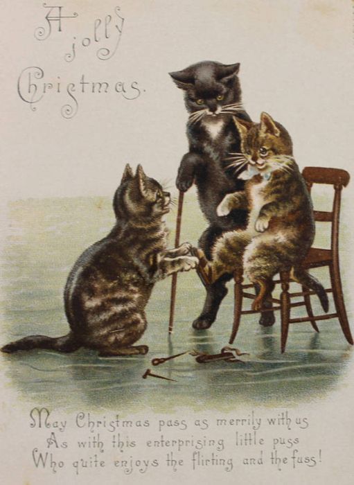 Weird And Creepy Christmas Cards From The Victorian Era (57 pics)