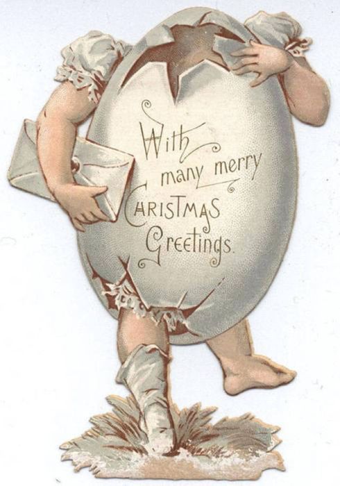 Weird And Creepy Christmas Cards From The Victorian Era (57 pics)