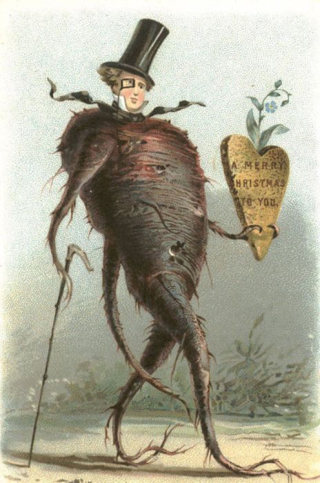 Weird And Creepy Christmas Cards From The Victorian Era (57 pics)