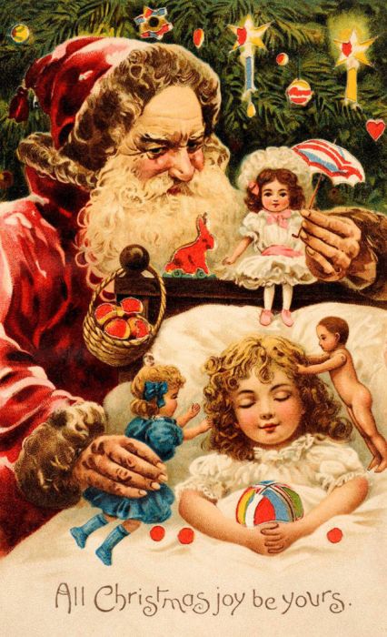 Weird And Creepy Christmas Cards From The Victorian Era (57 pics)