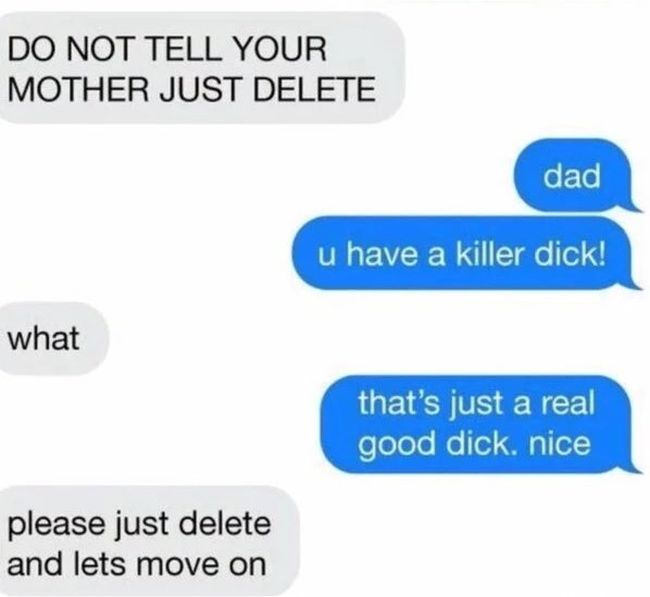 Guy Retaliates In The Best Way After Getting A Dick Pic From His Dad (10 pics)