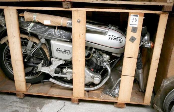 Time Capsule Of British Motorcycles Discovered In Belgium (16 pics)