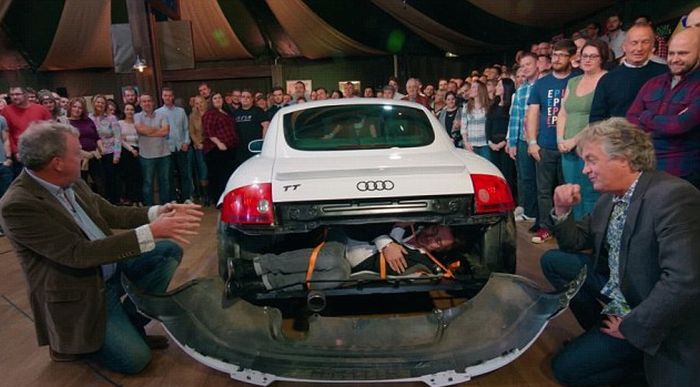 The Grand Tour Teaches Fans How To Smuggle Migrants In A Audi TT (4 pics)