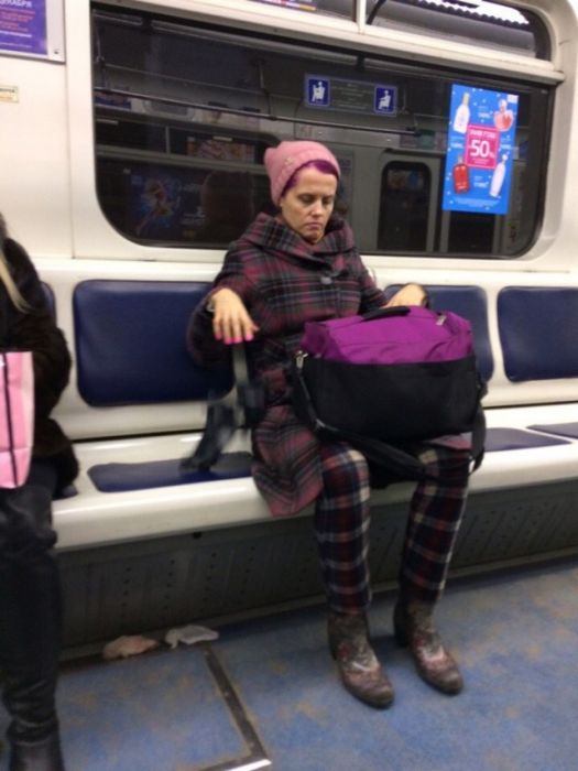 You Can See Some Strange Things While Riding The Subway In Russia (32 pics)