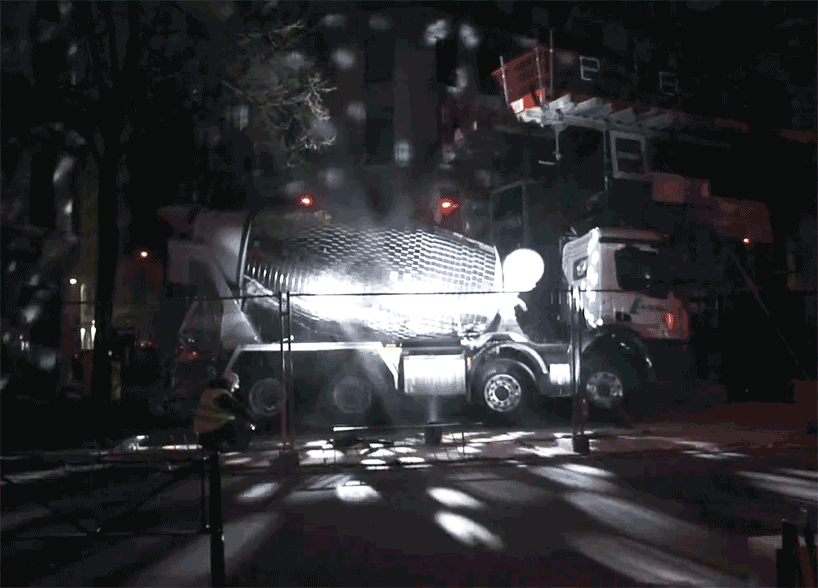 Artist Turns Cement Mixer Into Epic Giant Disco Ball (6 pics)