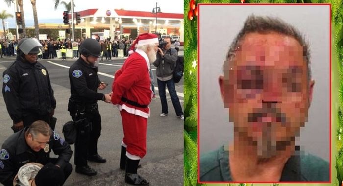 Santa And His Elves Beat A Man Down After Learning A Shocking Secret (3 pics)