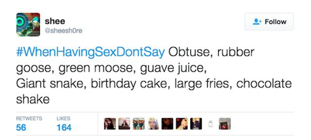 Twitter Users Reveal The Things You Definitely Shouldn't Say During Sex (28 pics)