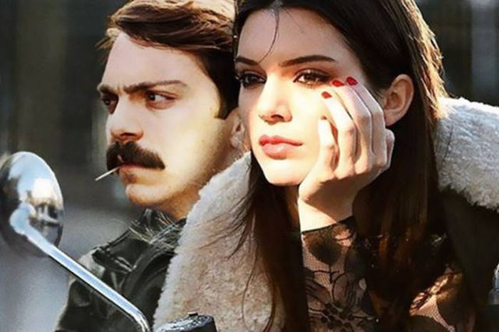 Guy Photoshops Himself Into Hilarious Photos With Kendall Jenner (60 pics)