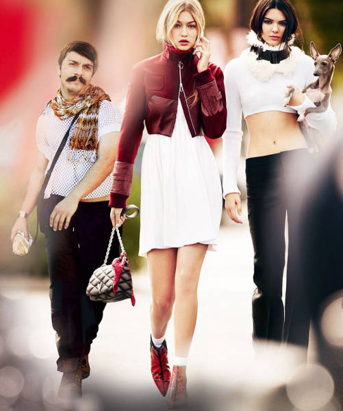 Guy Photoshops Himself Into Hilarious Photos With Kendall Jenner (60 pics)