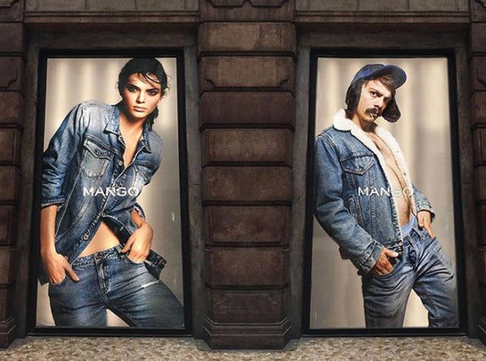 Guy Photoshops Himself Into Hilarious Photos With Kendall Jenner (60 pics)