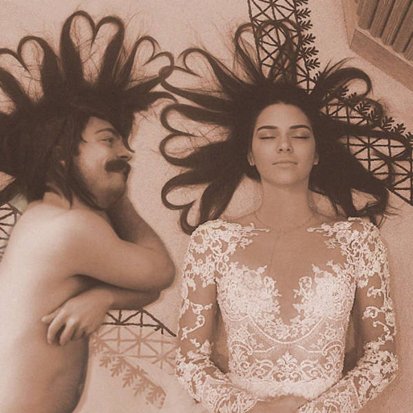 Guy Photoshops Himself Into Hilarious Photos With Kendall Jenner (60 pics)