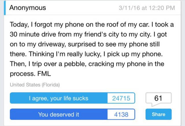 FML Stories That Will Show You How Awkward Life Can Get (29 pics)