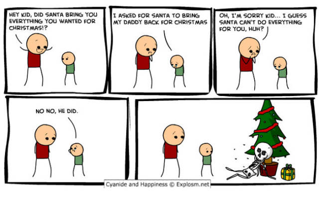 Hilarious And Awkward Cyanide And Happiness Christmas Comics (38 pics)