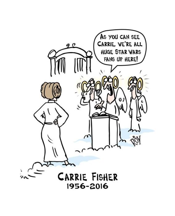 Heartwarming Tributes To The Late Carrie Fisher By Talented Artists (20 pics)