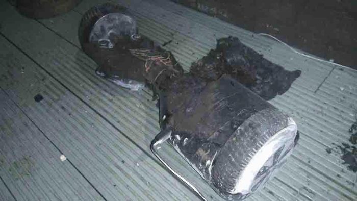 Family Flees Home After A Horrifying Hoverboard Explosion (5 pics)