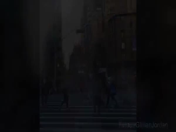 Teenager Falls Over During Street Battle With Michael Jordan Of Dwarf Basketball