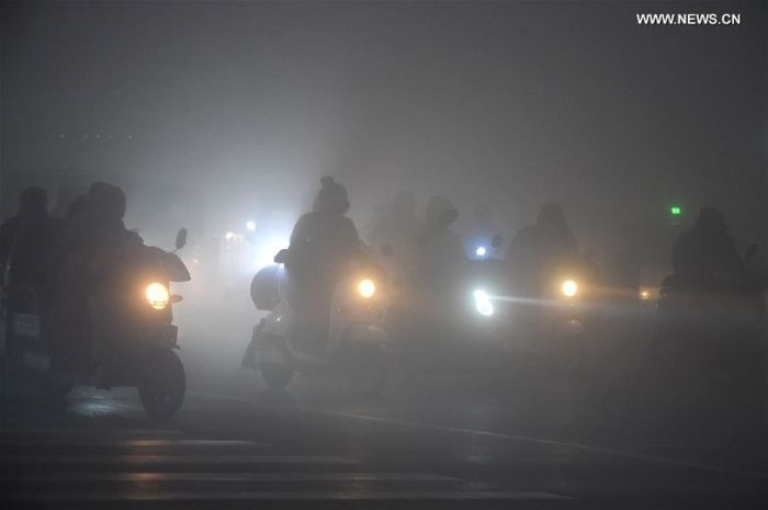 China Issues Red Alert For Fog For The First Time (9 pics)