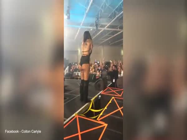Reveller Falls Off Stage When Boyfriend Proposes During DJ Crizzly Gig