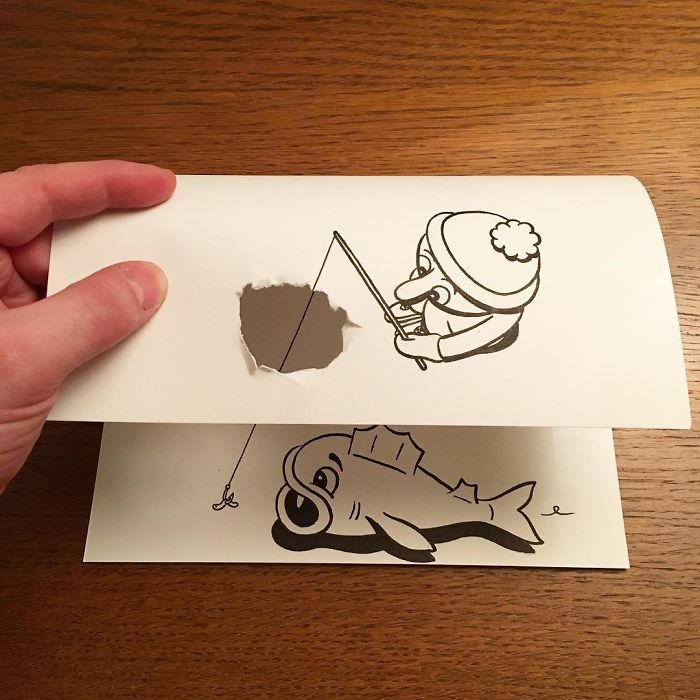 Illustrator Brings His Cartoons To Life With Clever 3D Tricks (30 pics)